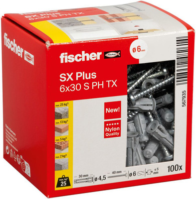 Fischer Deutschl. Dübel SX Plus SXPlus6x30SPHTX