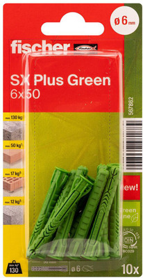 Fischer Deutschl. Dübel SX Plus Green SXPlus6x50K(VE10)