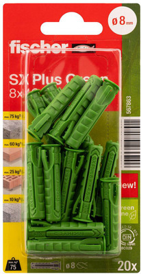 Fischer Deutschl. Dübel SX Plus Green SXPlus8x40K(VE20)