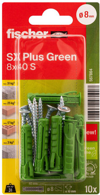Fischer Deutschl. Dübel SX Plus Green SXPlus8x40SK(VE10)