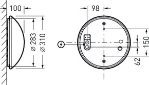 Trilux LED-Leuchte 840, weiß Mondia G3 #7962640