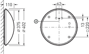 Trilux LED-Leuchte 840, weiß Mondia G3 #7964240