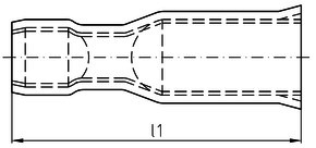 Intercable Tools Rundsteckhülsen 0,5-1qmm rot ICIQ1RSH