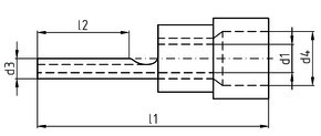 Intercable Tools Stiftkabelschuh 0,5-1qmm rot ICIQ1ST