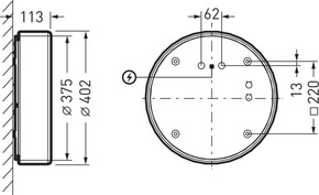 Trilux LED-Leuchte 840, weiß Mondia G3 #7969040