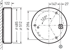 Trilux LED-Leuchte 830, weiß Mondia G3 #7970540
