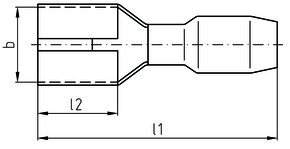 Intercable Tools Flachsteckhülse 1,5-2,5qmm 6,3x0,8 ICIQ268FH