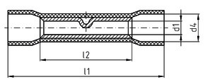 Intercable Tools Stoßverbinder 1,5-2,5qmm blau ICIQ2V