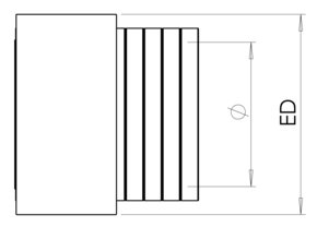 Wiska Schutzschlauch, Stahl verz NW12, lichtgrau BMCG-PVC-S-12-LG