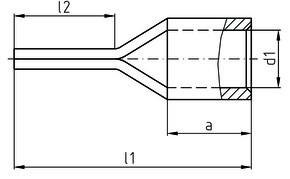 Intercable Tools Stiftkabelschuh 1,5-2,5qmm verzinnt ICQ2ST