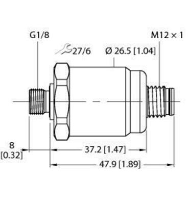Turck Drucktransmitter StromAusgang2Leiter PT0.6R1513#100047127