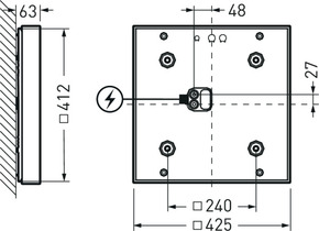 Trilux LED-Leuchte 840, weiß Olisq QWD3 #8254263