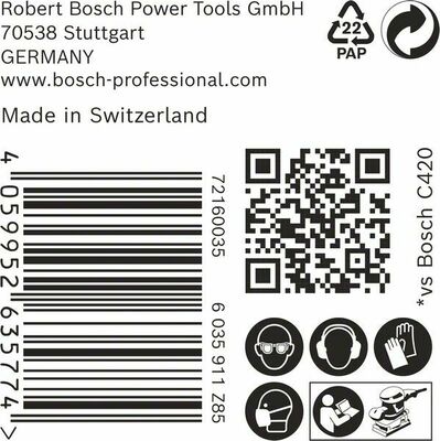 Bosch Power Tools EXPERT M480 Schleifnetz 2608901627 2608901627 (VE50)