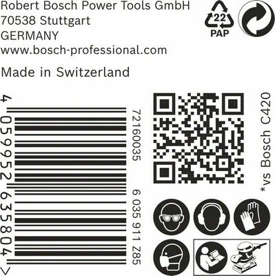 Bosch Power Tools EXPERT M480 Schleifnetz 2608901630 2608901630 (VE50)