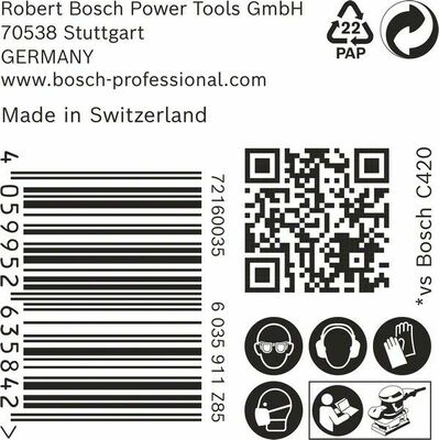 Bosch Power Tools EXPERT M480 Schleifnetz 2608901634 2608901634 (VE50)