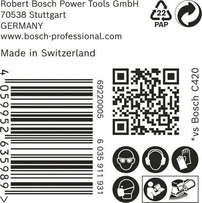 Bosch Power Tools EXPERT C470 Schleifpapier 2608901648 2608901648 (VE50)