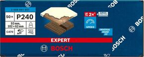 Bosch Power Tools EXPERT C470 Schleifpapier, 102 x 62/93 mm K 240 2608901651 (VE50)