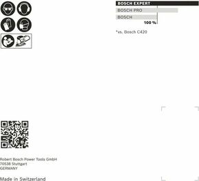 Bosch Power Tools EXPERT C470 Schleifpapier 2608901653 2608901653 (VE10)
