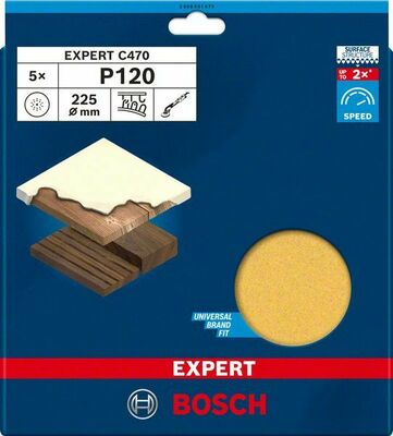 Bosch Power Tools EXPERT C470 Schleifpapier 2608901673 2608901673 (VE5)