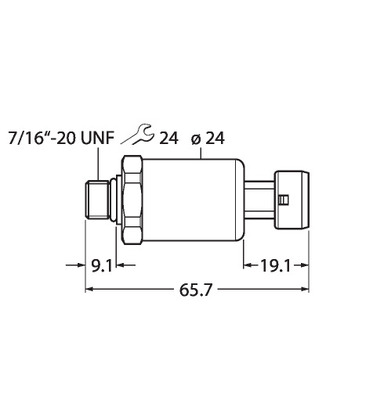 Turck Drucktransmitter RatiometAusg.3Leiter PT7500PSIG2105U6MP11