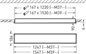 Trilux LED-Einbauleuchte 840, DALI, weiß Opendo M39 #8232451