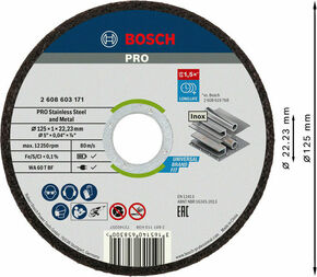 Bosch Power Tools Trennscheibe StSt Metal Eimer,100x2608603171 2608626113