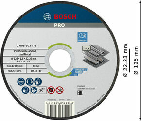 Bosch Power Tools Trennscheibe StSt Metal Eimer,100x2608603172 2608626114