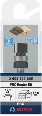 Bosch Power Tools Musterfräser PRO 1/2""x3/8""S1/4 2608629685