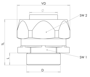 Wiska Schlauchverschraubung NW10 EMBMFS-S-10-16