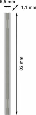 Bosch Power Tools PRO Hobelmesser, 82 x 5,5 x 1,1 mm, 1 Stk 2608635902