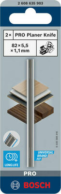 Bosch Power Tools Hobelmesser PRO 82 mm 2 Stk 2608635903(VE2)