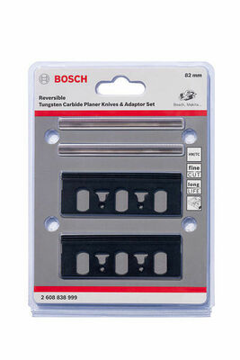 Bosch Power Tools Hobelmesser PRO 82 mm Adapter-Set,2+2 Stk. 2608838999