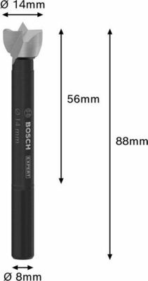 Bosch Power Tools Forstnerbohrer EXPERT Wood 14mm, 14x90 mm, D8mm 2608901823