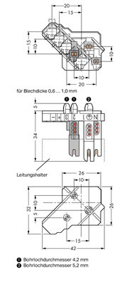 WAGO GmbH & Co. KG Buchsenteil o. PE-Kontakt mit Rastfüßen,weiß 267-165