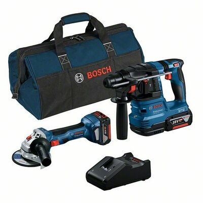 Bosch Power Tools Aktion:Tool-Kit 2-tlg. 18V GWS 18V-7+GBH 18V-22 0615A50037 AKTION