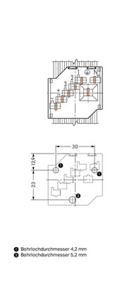 WAGO GmbH & Co. KG Leitungshalter Oberteil 7-polig,weiß 267-437