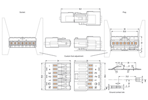 WAGO GmbH & Co. KG Buchsenteil o. PE-Kontakt 7-polig,weiß 267-501