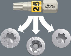 Wera Werk Bit-Check 12 Wood TX HF 1 SB 05073641001