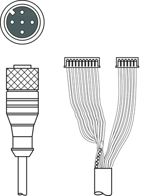 Leuze Anschlussleitung KB JST-M12A-5P-3000