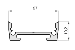Radium Lampenwerk Alu-Profil Aufbau 2m weiß TRPA4218