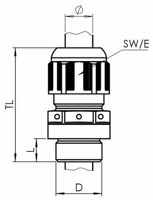 Wiska EMV-Messingverschraubung atmend EMSVG 20 LT EMV-Z RW