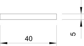 OBO Bettermann Vertr Bandstahl 40x5mm, St, FT 5052 DIN 40X5/50kg