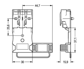 WAGO GmbH & Co. KG Zugentlastungsplatte weiß 294-364
