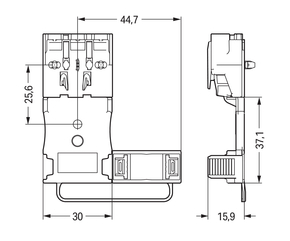 WAGO GmbH & Co. KG Zugentlastungsplatte weiß 294-364