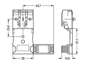 WAGO GmbH & Co. KG Zugentlastungsplatte für Einzeladern,weiß 294-383