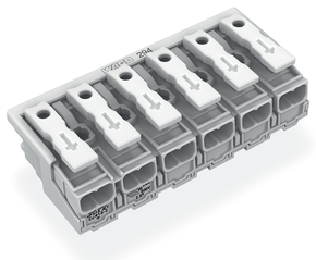 WAGO GmbH & Co. KG Leuchtenanschlussklemme ohne PE-Kontakt,weiß 294-4006