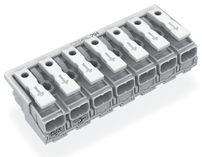 WAGO GmbH & Co. KG Leuchtenanschlussklemme ohne PE-Kontakt,weiß 294-4007