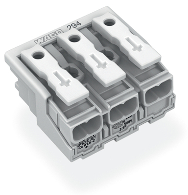 WAGO GmbH & Co. KG Leuchtenanschlussklemme ohne PE-Kontakt,weiß 294-5003