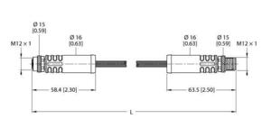 Turck Versorgungsleitung M12-Power RKP56PLA12#100038728