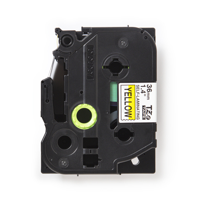 Brother Schriftband 36mm ge/sw selbstlamin.8m TZe-SL661